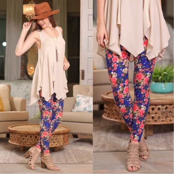 Infinity Raine Pants - LAST PAIR! Floral Brushed Knit Leggings